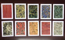 Load image into Gallery viewer, Marbled Paper Notecard Set (10 Cards)